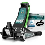 CARGO VA Intelligent Vehicle Accessories Wagenheber Hydraulisch 3T - 75-505 mm Hubhöhe, Wagenheber SUV inkl Gummiauflage, Profi Rangierwagenheber Hydraulischer perfekt für di