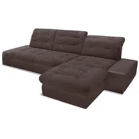 sit&more Ecksofa Pale L-Form, inklusive Kopfteilverstellung, wahlweise mit Bettfunktion braun