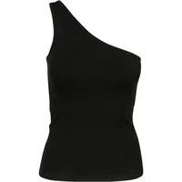 URBAN CLASSICS Damen TB2608-Ladies Asymmetric Top, Schwarz (Black 00007),