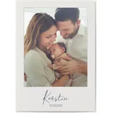 Foto Babykarten selbst gestalten - Foto Erinnerung - Weiß | Wunderkarten.de