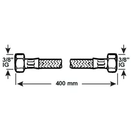 CORNAT Flexibler Verbindungsschlauch KTW-A, 3/8 IG x.. - Installation