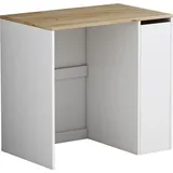 Oskar-Store Viktor, 93,5 x 60 cm, Eiche Weiß, Badschrank