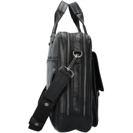 LEONHARD HEYDEN Roma Aktentasche Leder 40 cm Laptopfach schwarz
