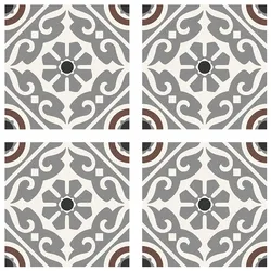 RIONI GREY 16.5 x 16.5 Feinsteinzeug Wand- und Bodenfliese