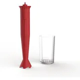 Alessi Plissé Handmixer, Stabmixer, Rot