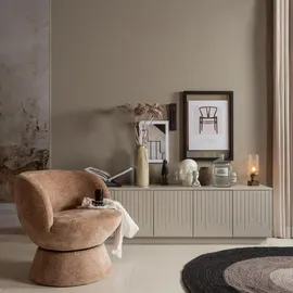 Woood Sessel Shuffle Chenille 73 x 72 x 71 cm Beige drehbar