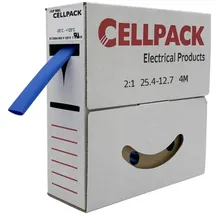 Cellpack Schrumpfschlauch in Abrollbox 4m SB/25.4-12.7/blau/4m