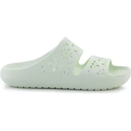 Crocs Classic Floral Cut Out Badesandalen - Jade Tint EU 38/39