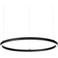 Ideal Lux LED-Hängelampe Oracle Slim Ø 70 cm schwarz 3.000 K