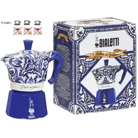 Bialetti 0005345 Manuelle Kaffeemaschine Elektrische Espressokanne 0,13 l Blau, Weiß