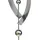 Garden Pleasure Gartenstecker mit 5 Kugeln Edelstahl Silber