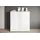 OTTO home PC-Schrank OTTO HOME "Kenia, Sekretär, Home Office", sonoma, weiß hochglanz, B:120cm H:125cm T:39,5cm, Sekretäre, Mit Push-to-open, Tastaturauszug und praktischem Stauraum