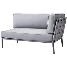 Cane-Line Sofamodul Conic links 2-Sitzer - AITL - Light grey