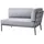 Cane-Line Sofamodul Conic links 2-Sitzer - AITL - Light grey