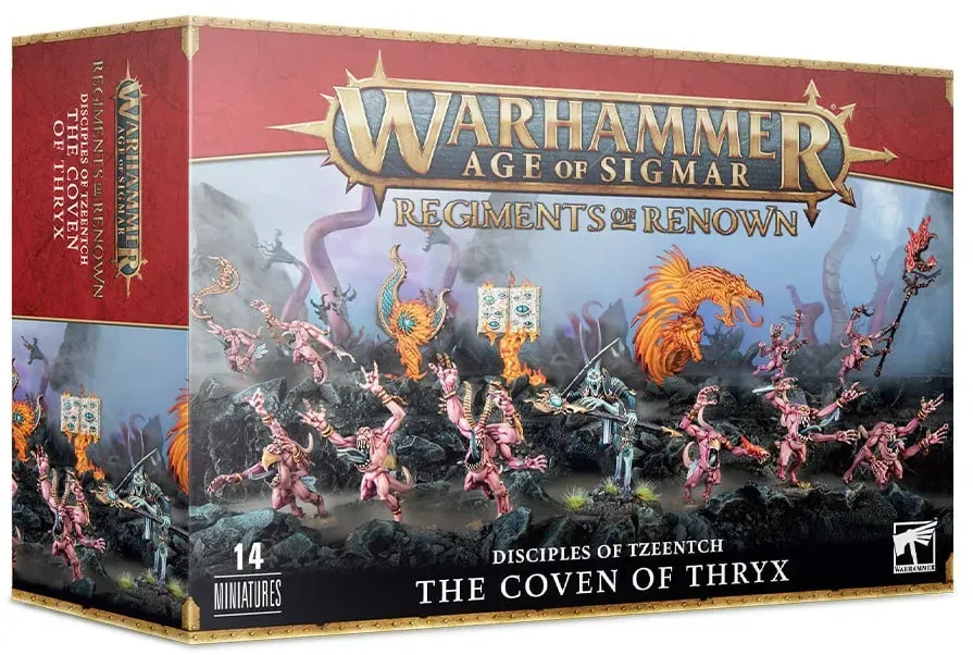 W-AOS: Regiments of Renown: Disciles of Tzeentch - The Coven of Thryx (14 Figuren)