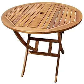 SAM Outillage Balkonmöbel Set 5tlg Akazie Klapptisch rund 90 cm JUSTIN/BLOOM