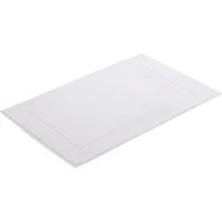 Badematte ESPRIT "Solid" Gr. 2, weiß, H:8mm, Baumwolle, Badematten, Badteppich, Uni Farben, mit Esprit Logo Stickerei Hotelmatte