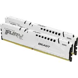Kingston FURY Beast DDR5 6000MT/s 32GB Kit (2x16GB) CL30 Weiß KF560C30BWEK2-32