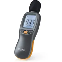Brandson - Schallpegelmesser geeicht - Lautstärkemesser digital tragbar - 35dB bis 130dB mit LCD-Display mit Hintergrundbeleuchtung - Geräschmessgerät - MAX/MIN Datenspeicherung