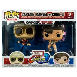 Marvel vs Capcom: Captain Marvel vs Chun-Li Funko POP 2 Pack