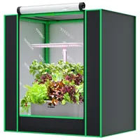 VIVOSUN Growzelt klein für Aerogarden, Hydroponik-Anbausystem, 50x36x54cm, hochreflektierendes Mylar, Indoor-Growzelt mit versiegeltem Bodendesign, Belüftungsfenster und Kabeldurchführungsloch