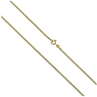 VIVANCE Collierkettchen »333 Gold Panzerkette diamantiert«, 46341219-0 gelb