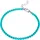 FIRETTI Fußkette FIRETTI "Schmuck Geschenk Edelstahl Fußschmuck Venezianerkette Color", bunt (türkis, edelstahlfarben), Fußketten, Damen, Edelstahl
