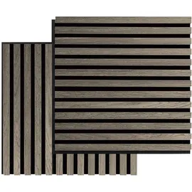 FibroTech Akustikpaneel SQUARE Grey Oak 4 St. 52 x 52 x 2,2 cm