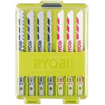 RYOBI Stichsägeblattset RAK10JSB (10-teilig, passend für alle Stichsägen des Ryobi Sortiments, für T-Aufnahme)