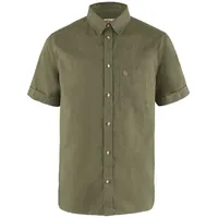 Fjällräven Övik Travel Shirt SS M Herren - Outdoor Hemd - oliv-dunkelgrün