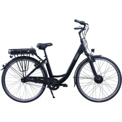 HAWK eCity Wave Black E-Bike Herren & Damen 28 Zoll 7 Gang Nabenschaltung 2XS