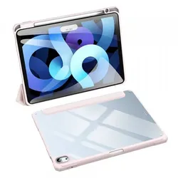 Eco-Leather Tablet-Ledertasche für iPad Pro 12,9" 2024 mit Smart-Sleep Funktion Stifthalter Pink