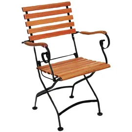 Merxx Schlossgarten Biergartenstuhl 57 x 60 x 85 cm braun klappbar