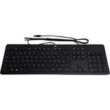 HP QWERTZ USB-Tastatur Slim KB Win 8 schwarz