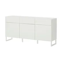 Forte Sideboard FORTE "Bretania", weiß, B:164,6cm H:82,4cm T:41,6cm, Spanplatte, Sideboards