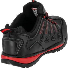 LAHTI PRO Leder/Oxford Schuhe Schwarz-Rot, Sb, "46", Ce, Lahti - Schwarz/Rot - 46