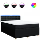 vidaXL Boxspringbett 140 x 200 cm Schwarz