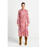 richroyal Druckkleid Blusenkleid Geblümt Rosa 42