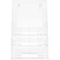magnetoplan Prospekthalter Mehrstufig 3 Stufen A4 Hochformat