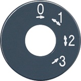 Jung SKS1101-4 Skalenscheibe, Symbol 3-Stufen-Schalter, anthrazit