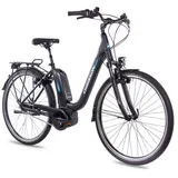 Chrisson 28 Zoll E-Citybike Damenrad CHRISSON E-CASSIOPEA 7 Gang Shimano Nexus schwarz matt BOSCH Active Line Powerpack 400 - Schwarz