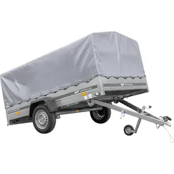 Einachsanhänger 264x150 UNITRAILER GARDEN 265 KIPP mit H-800 Rahmen und grauer Plane