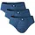 CECEBA Slip Herren Slip blau M 3er Pack