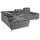 Cotta Ecksofa "Chef L-Form", grau, B:257cm H:72cm T:206cm, Luxus-Microfaser (100% Polyester);Kunstleder Softlux;Leder Advantage (abgedecktes Spalt-Rindsleder), Rückseite mit schwarzem Spannstoff bezogen;NaturLEDER (echtes Rindsleder), Rückseite mit schwarzem