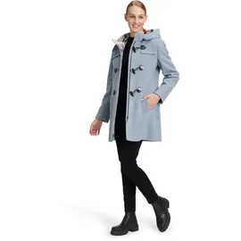 GIL BRET Dufflecoat mit Kapuze in Bright Blue Melange | 44