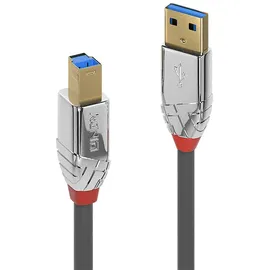 Lindy 36662 2m USB 3.0 Typ A an B Kabel, Cromo Line