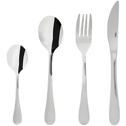 SSW Trend Besteckset Edelstahl 24 teilig Essbesteck Set Service für 6 Personen