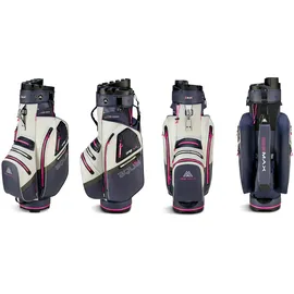 Big MAX Aqua Silencio 4 Cartbag - steel blue/off white/fuchsia