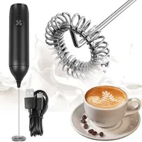 Elektrischer Milchaufschäumer, Tragbarer, Per Usb Aufladbarer Milchaufschäumer, Manueller Elektrischer Milchaufschäumer, Mini-schneebesen Für Kaffee Und Latte Macchiato