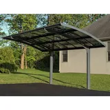 CANOPIA Carport Arizona Breeze 2,89 x 4,95 m grau mit Regenrinne